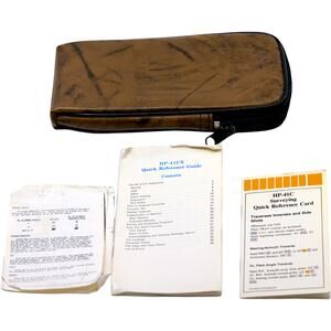 Hewlett Packard HP41-C Calculator Bag & Original Guide Manuals May 1979
